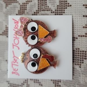 Betsey johnson turkey earrings